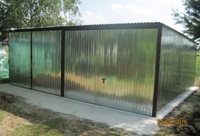 Garaż Podwójny Blaszak Blaszany 6x5 Producent Dostawa Montaż Gra metal hangar