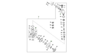 John Deere 3320 3520 3720 LVA10669 front axle for John Deere 3320 3520 3720 wheel tractor