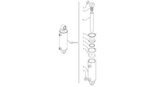 87316890 hydraulic cylinder for New Holland T6090  wheel tractor