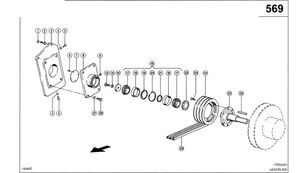 WAŁEK KOŁNIERZA Claas 0007498470 for Claas Lexion 600 grain harvester