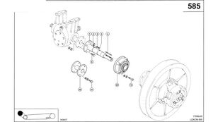 WAŁEK KOŁNIERZA 0007448320 shaft for Claas Lexion 600 grain harvester